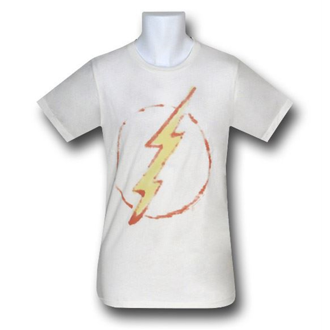 Flash Extreme Washed Logo Junk Food T-Shirt, White