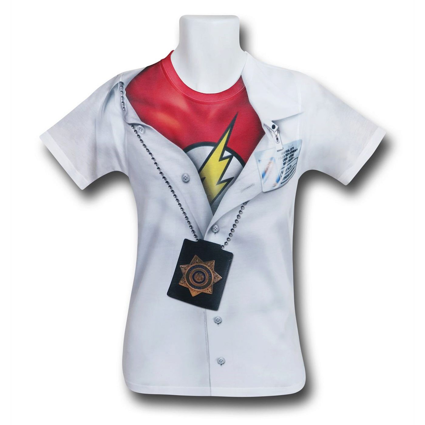 Flash I Am Sublimated Men's T-Shirt, White