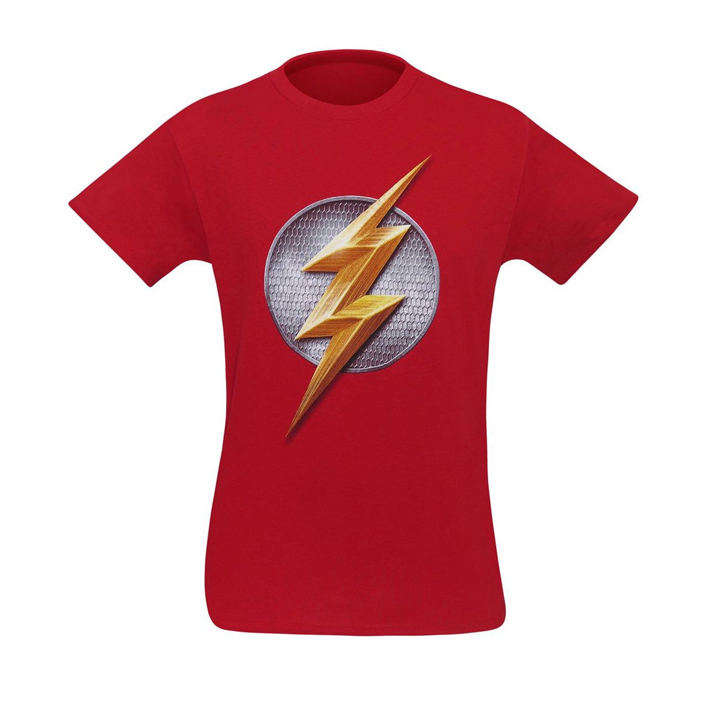 Justice League Movie Flash Symbol Men's T-Shirt, Red