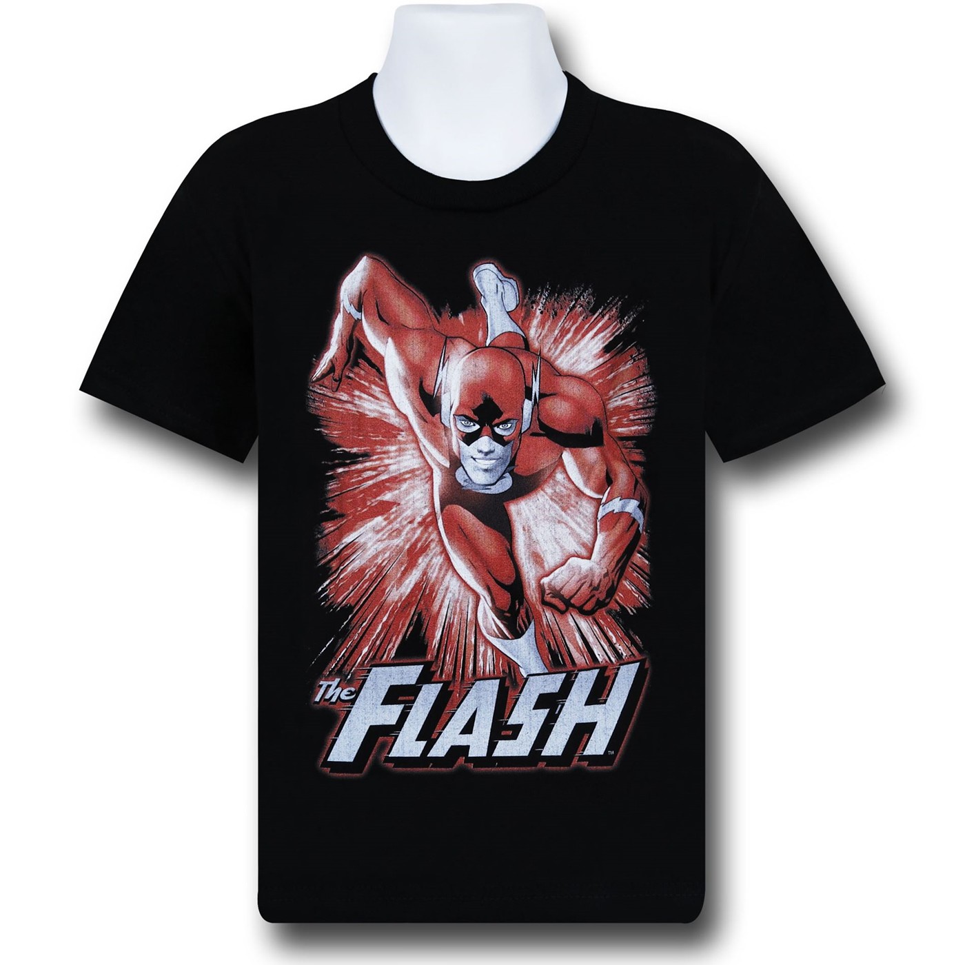 Flash Juvenile Speed Burst Black T-Shirt, Black