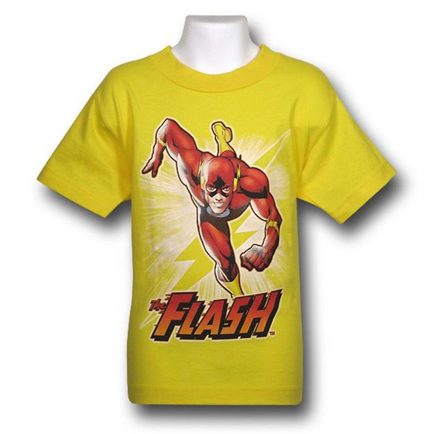 Flash Bolt Burst Yellow Kids T-Shirt, Yellow