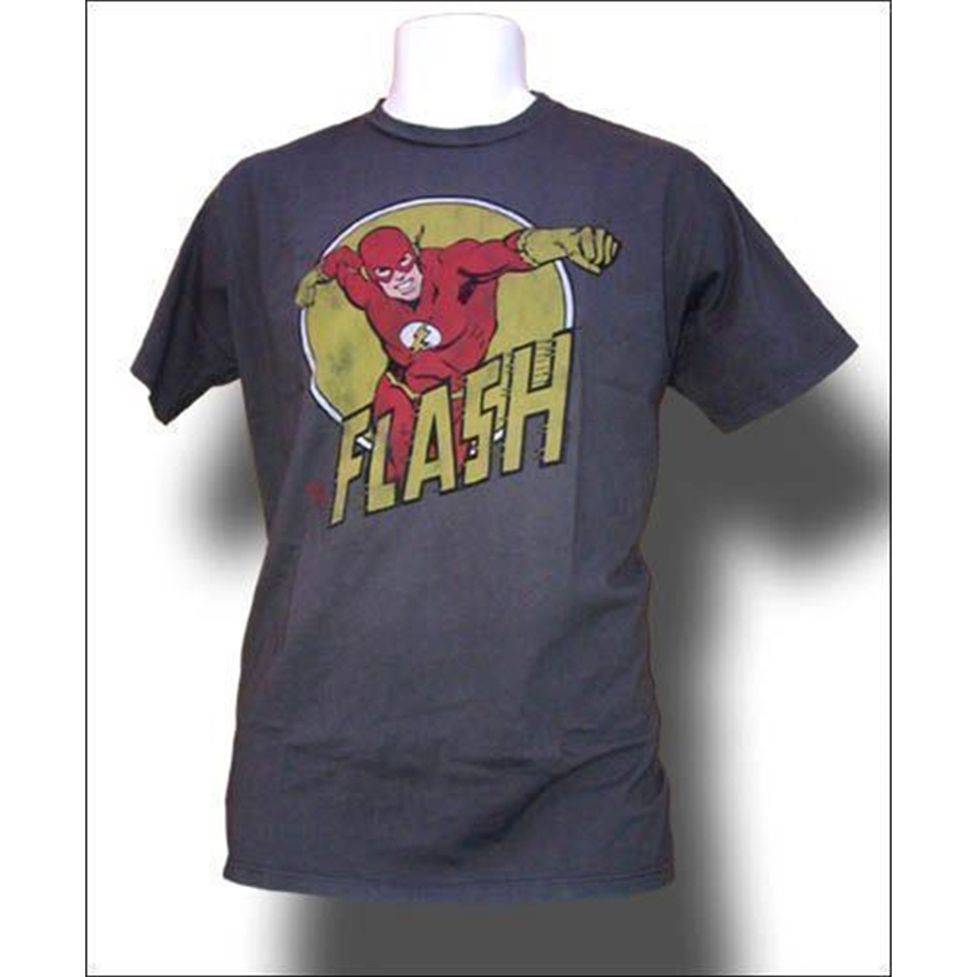 The Flash Classic Grey Junk Food T-Shirt, Grey