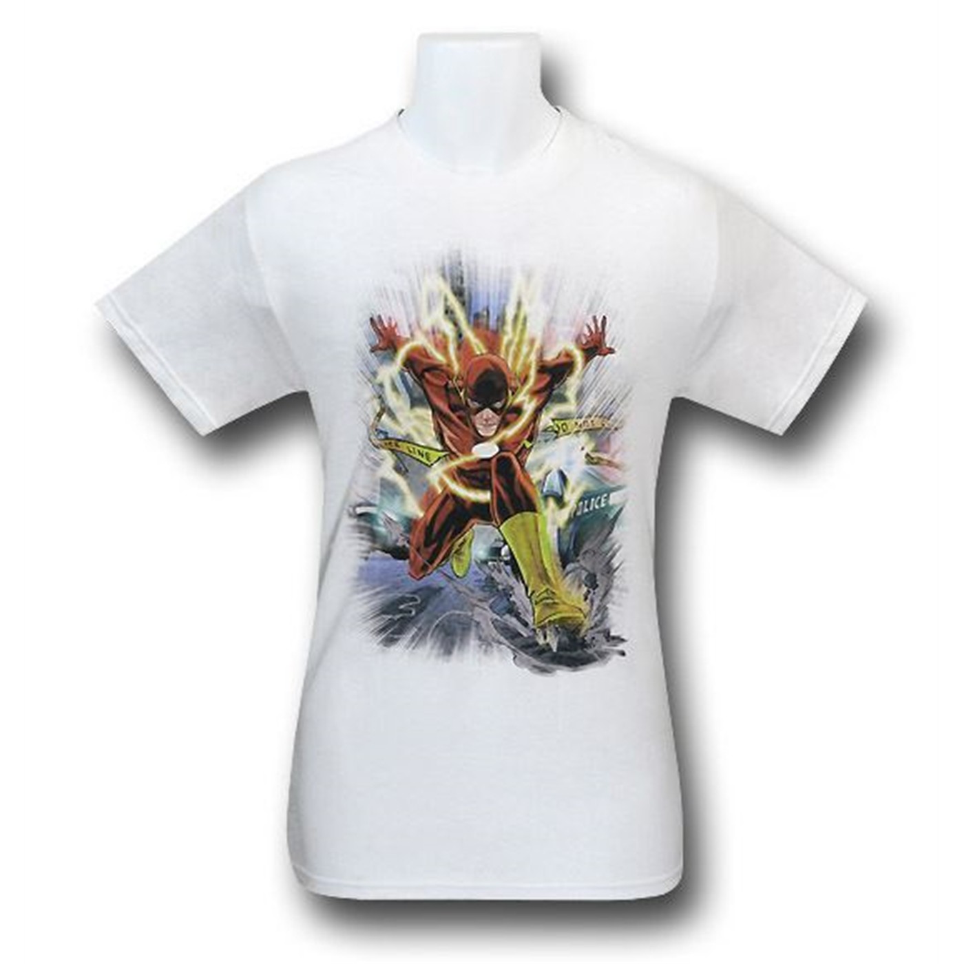 Flash Police Line Tape T-Shirt, White