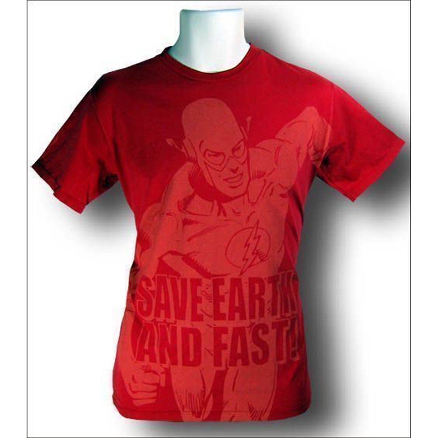 The Flash Save Earth Fast T-Shirt, Red