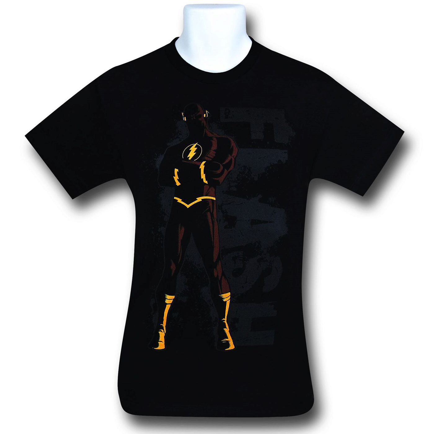 Flash In Front of Logo Black T-Shirt, Black