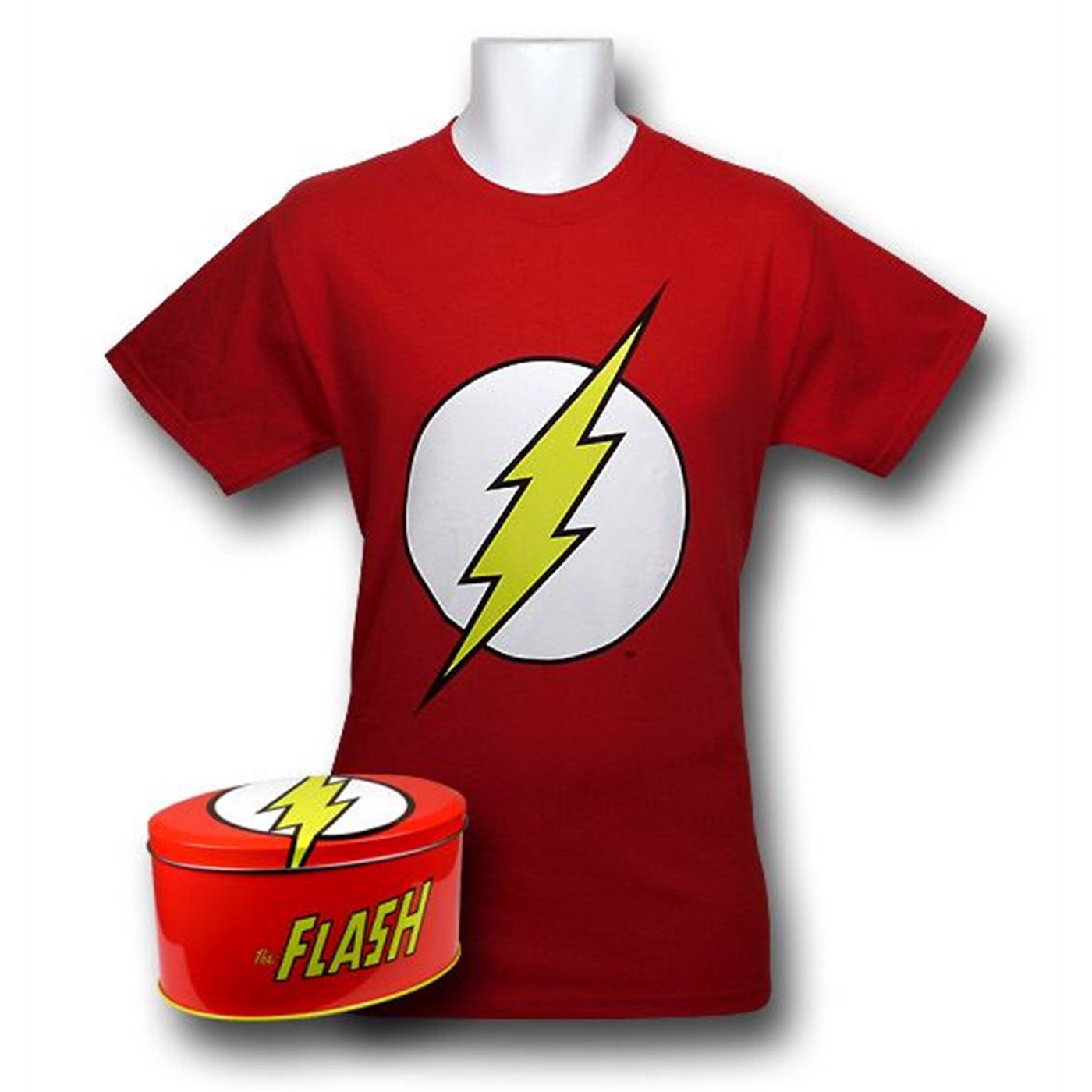 Flash Symbol T-Shirt In A Tin, Red