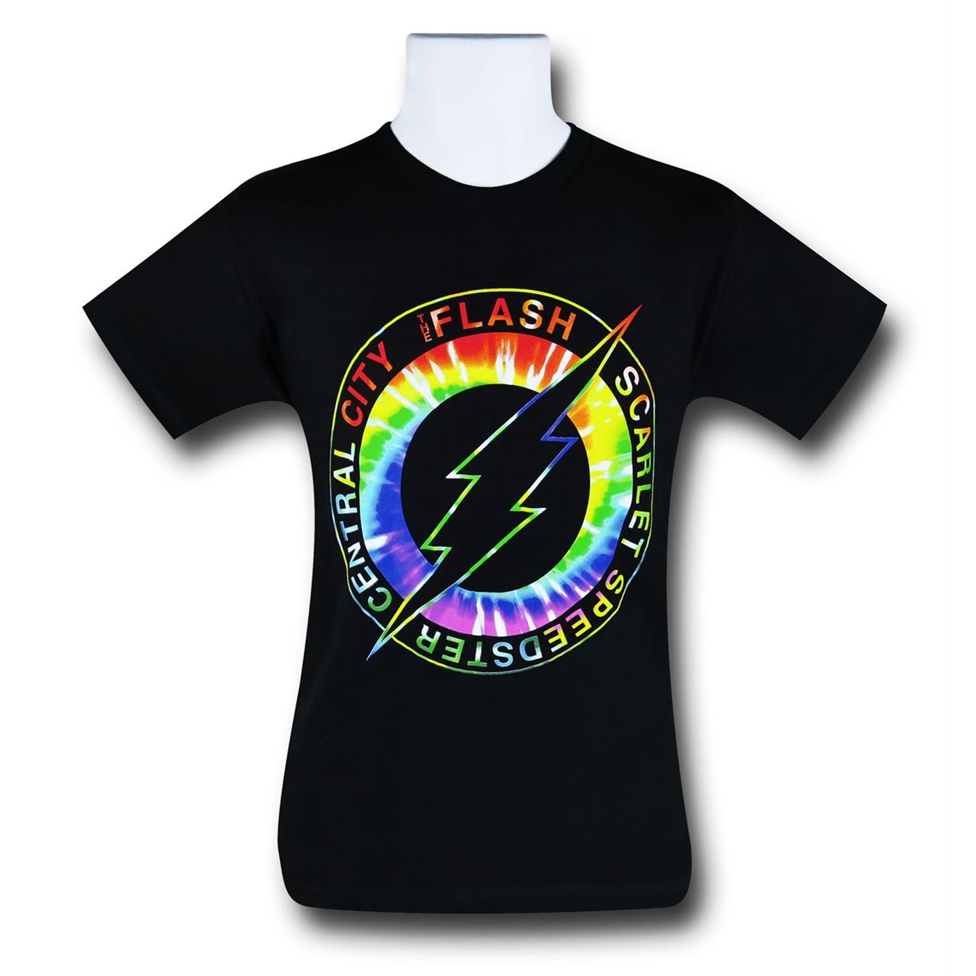 Flash Tie Dye Symbol T-Shirt, Black