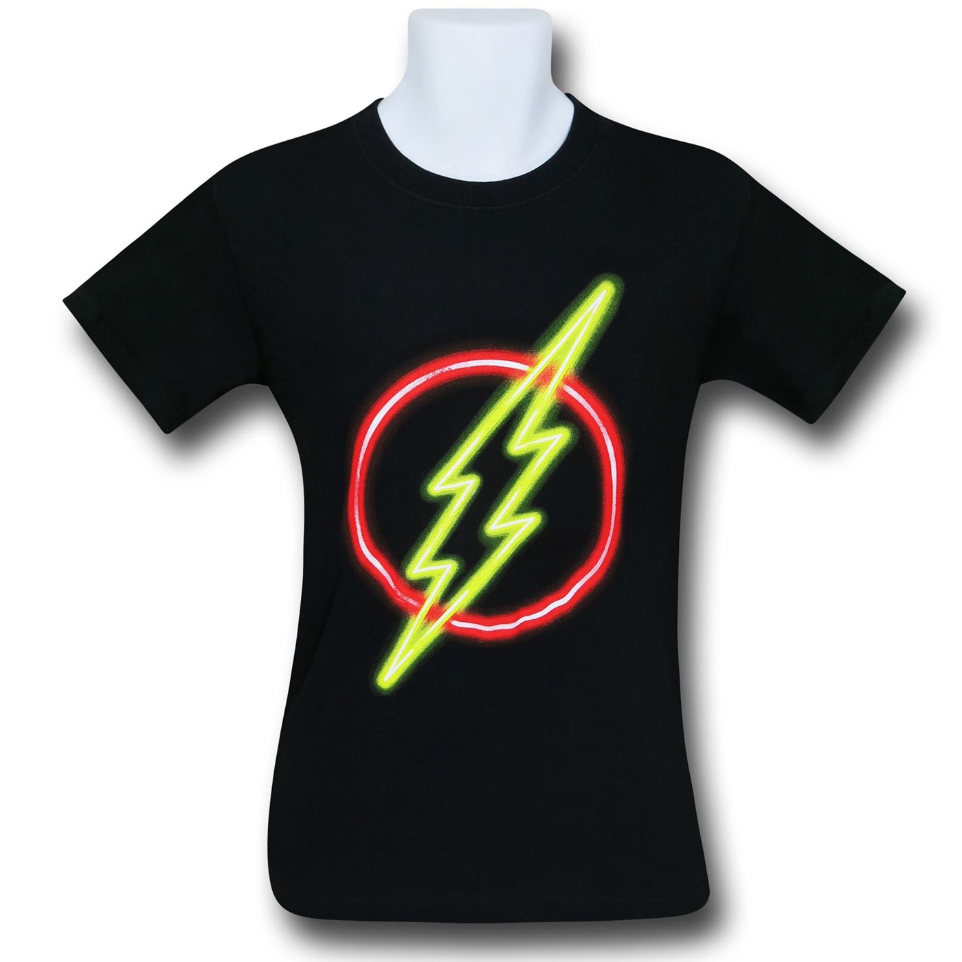 Flash Neon Symbol T-Shirt, Black