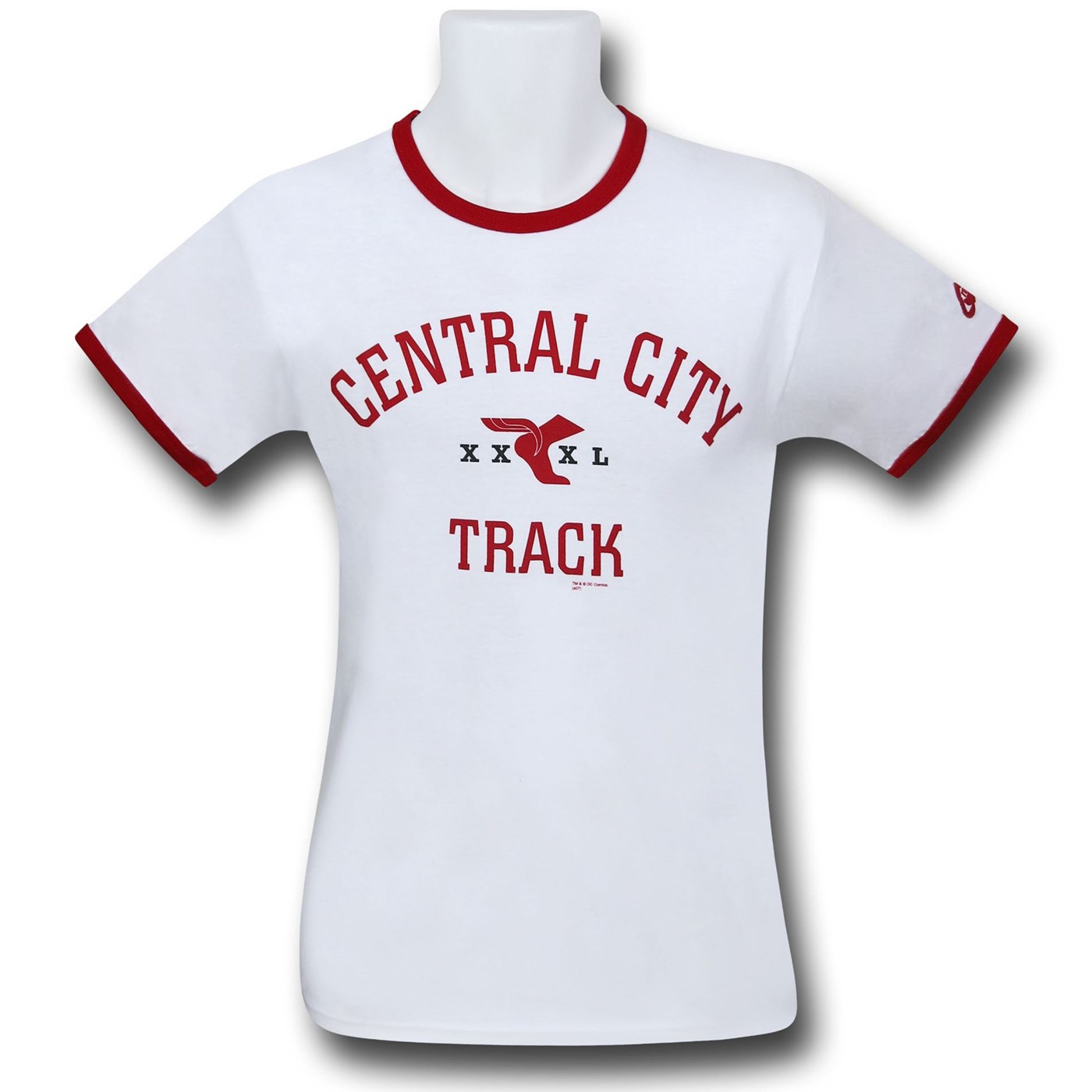 Flash Central City Track Ringer T-Shirt, White