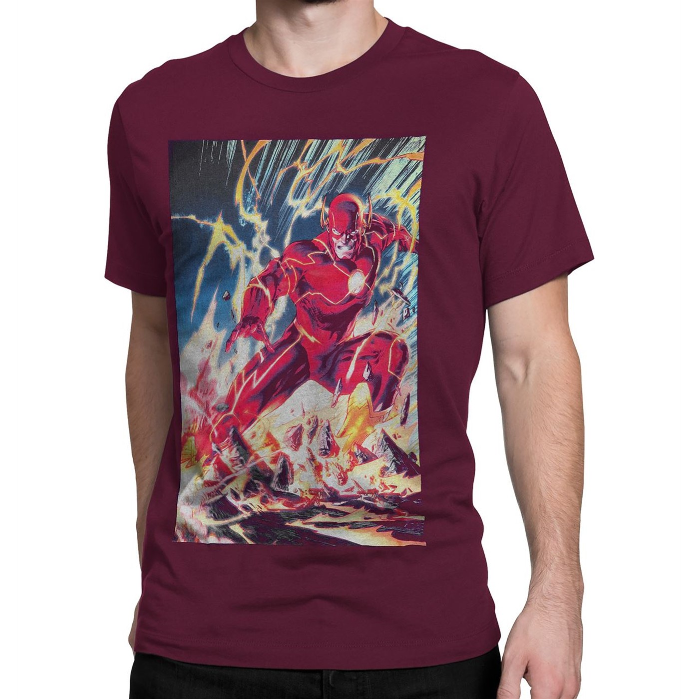 Flash New 52 Variant Cover #4 Men's T-Shirt, Red