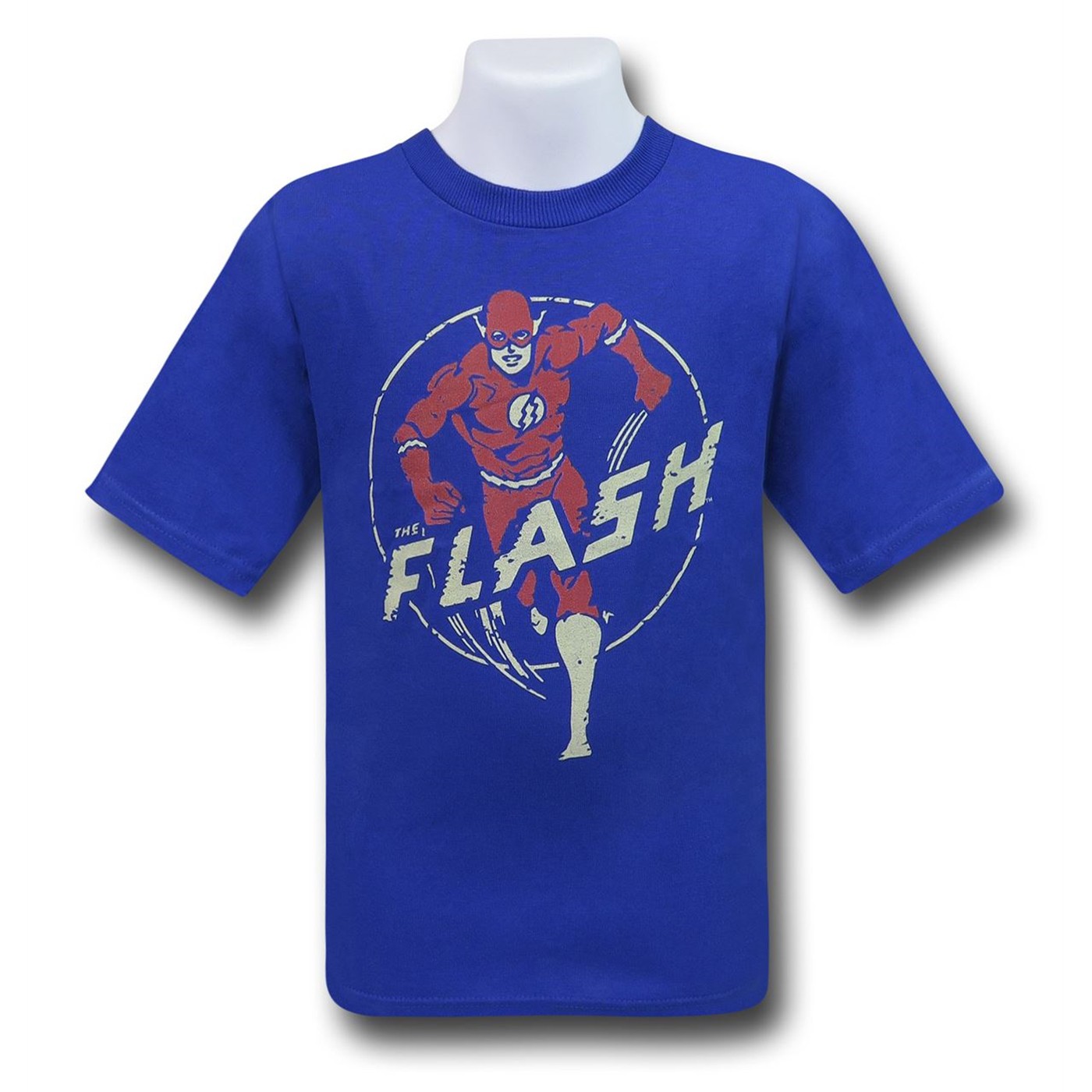 Flash Runner on Blue Kids T-Shirt, Blue