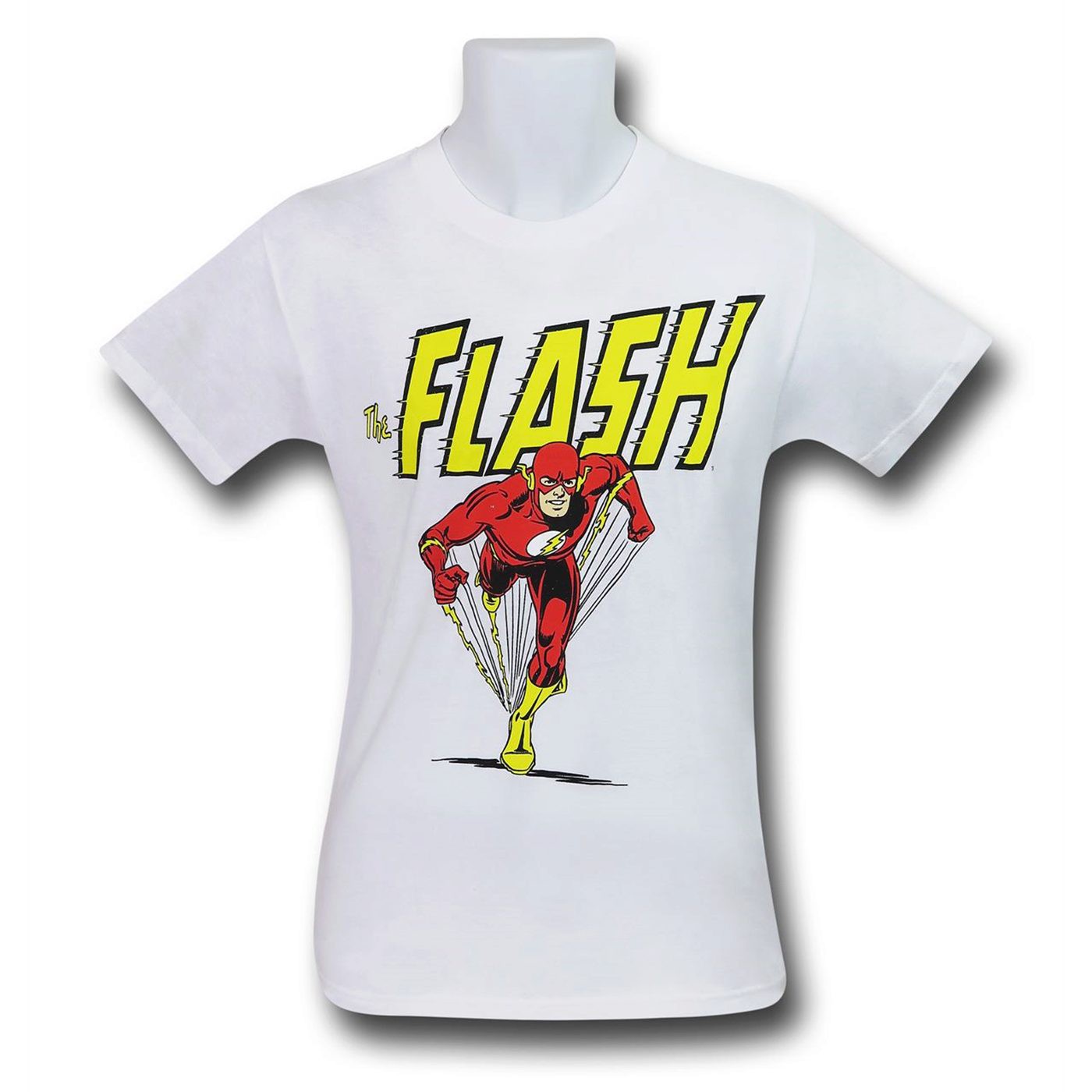 Flash Sprinting Logo Men's T-Shirt, White