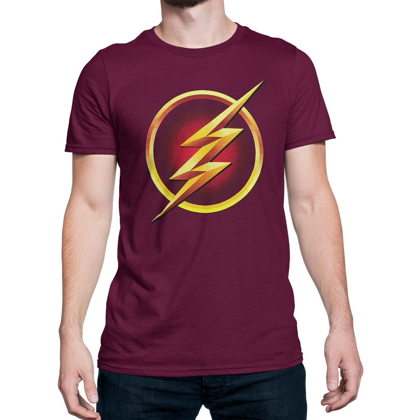 Flash TV Series Symbol Star Labs Men's T-Shirt, Red