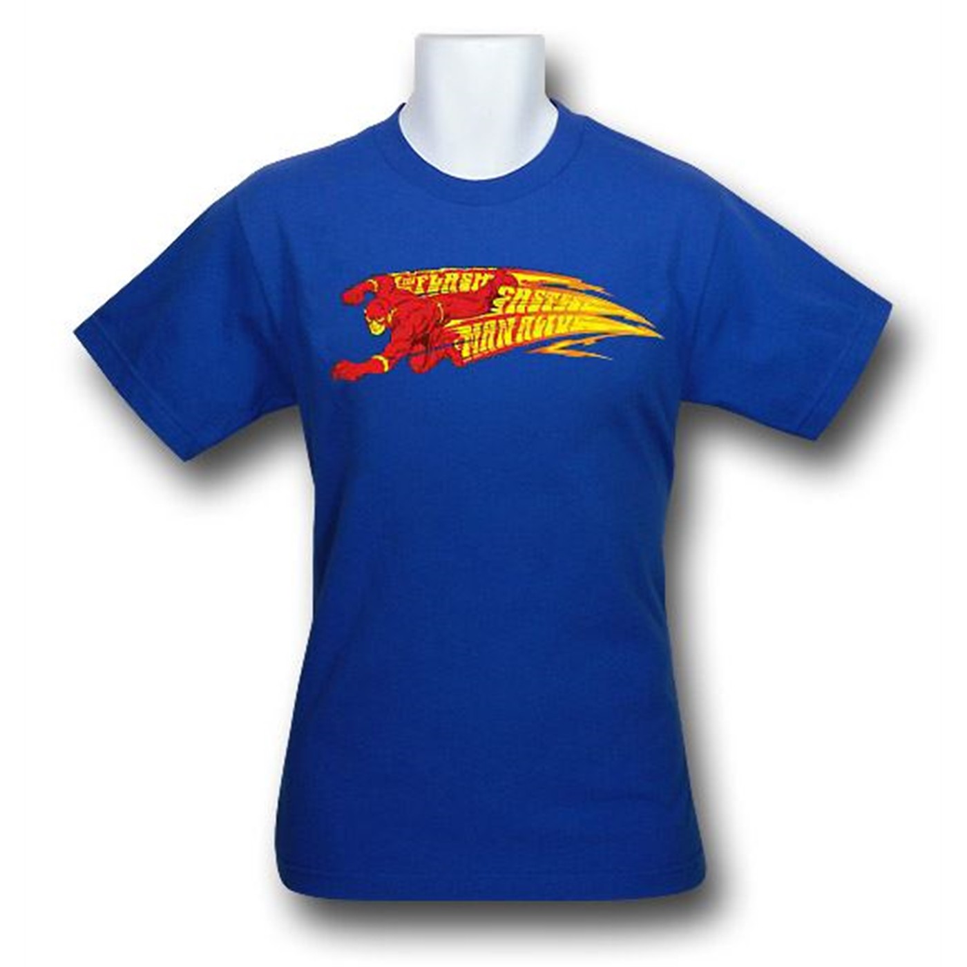 The Flash Fastest Man Youth T-Shirt, Blue