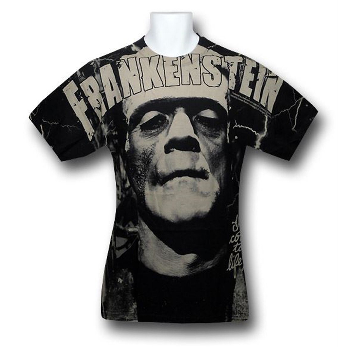 Frankenstein Lives T-Shirt, Black