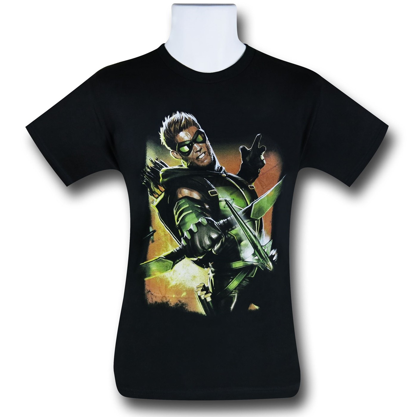 Green Arrow New 52 #1 T-Shirt, Black