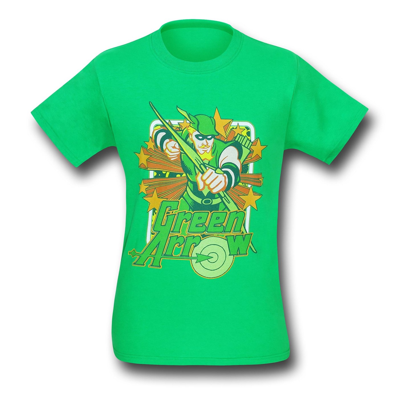 Green Arrow Stars Green T-Shirt, Green