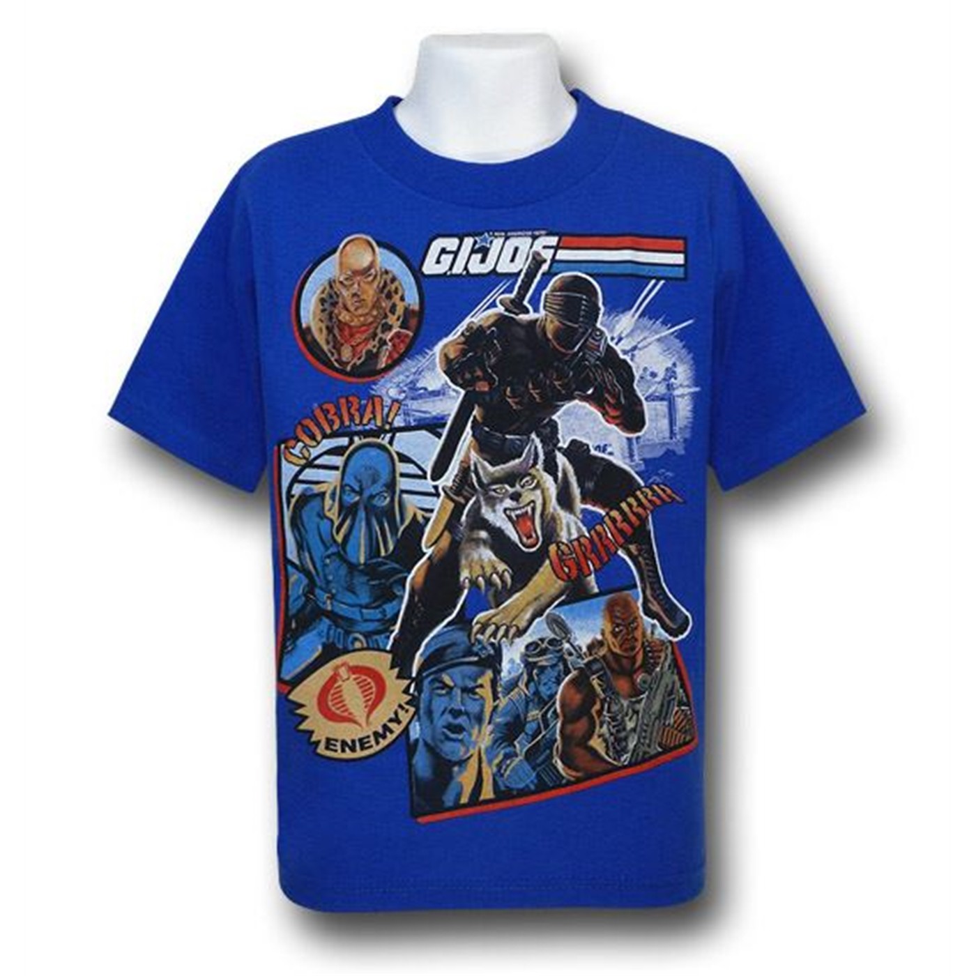 GI Joe Comic Scenes Kids T-Shirt, Blue