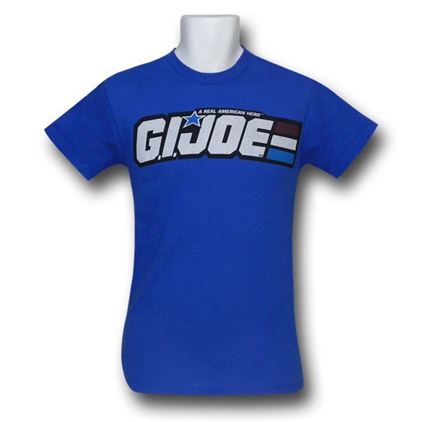 GI Joe Distressed Logo Royal Blue T-Shirt, Blue