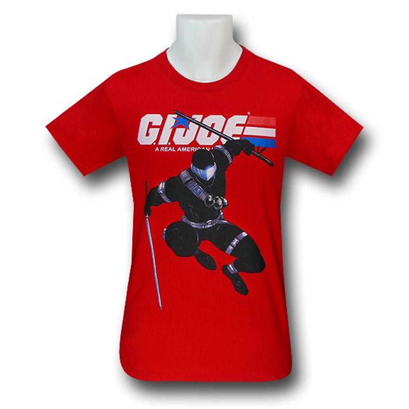 GI Joe Snake Eyes Red 30 Single T-Shirt, Red
