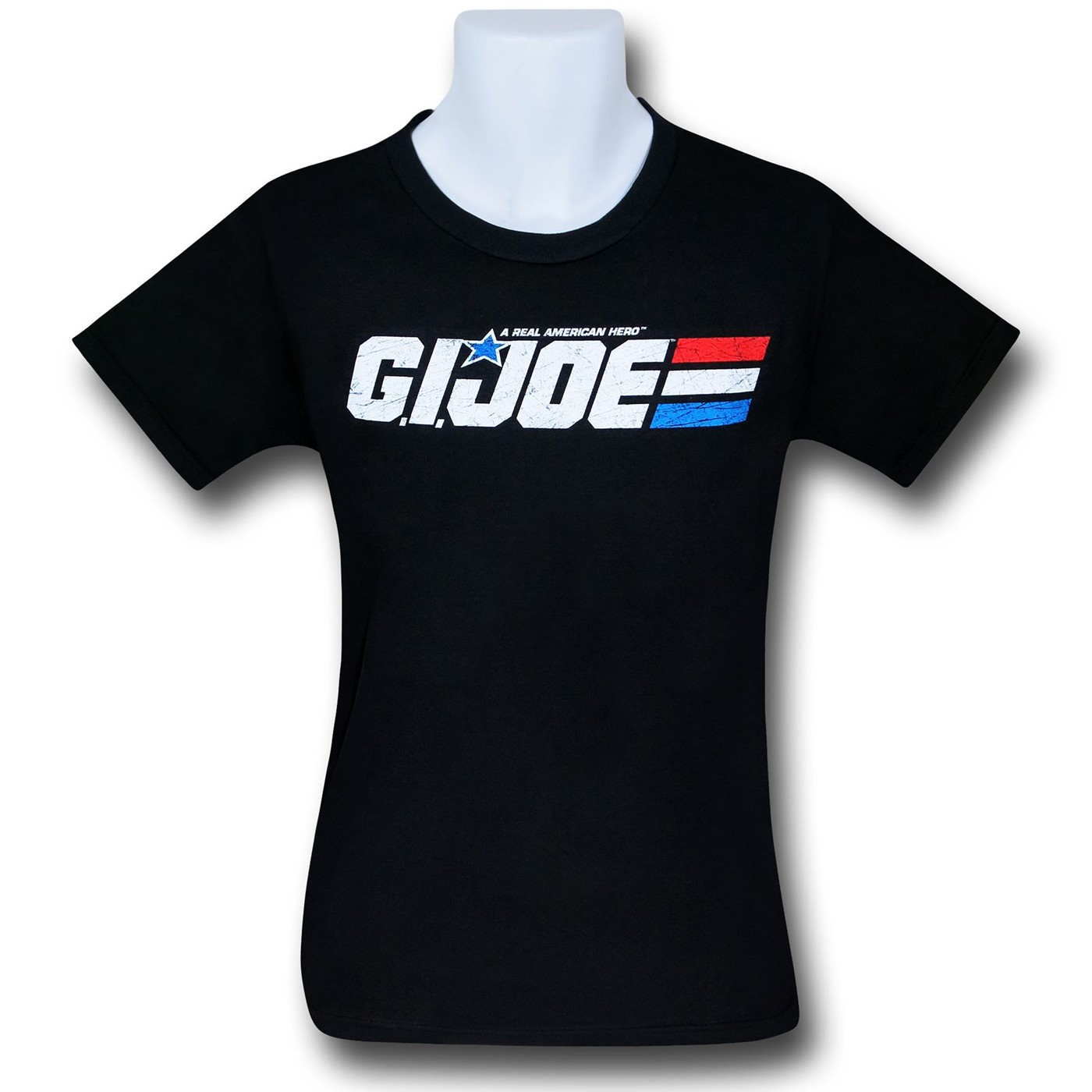GI Joe Steel Logo Black 30 Single T-Shirt, Black