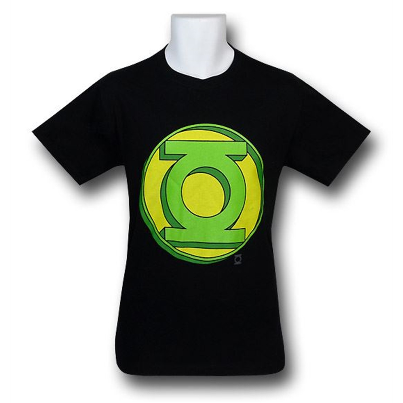 Green Lantern Extruded Symbol T-Shirt, Black