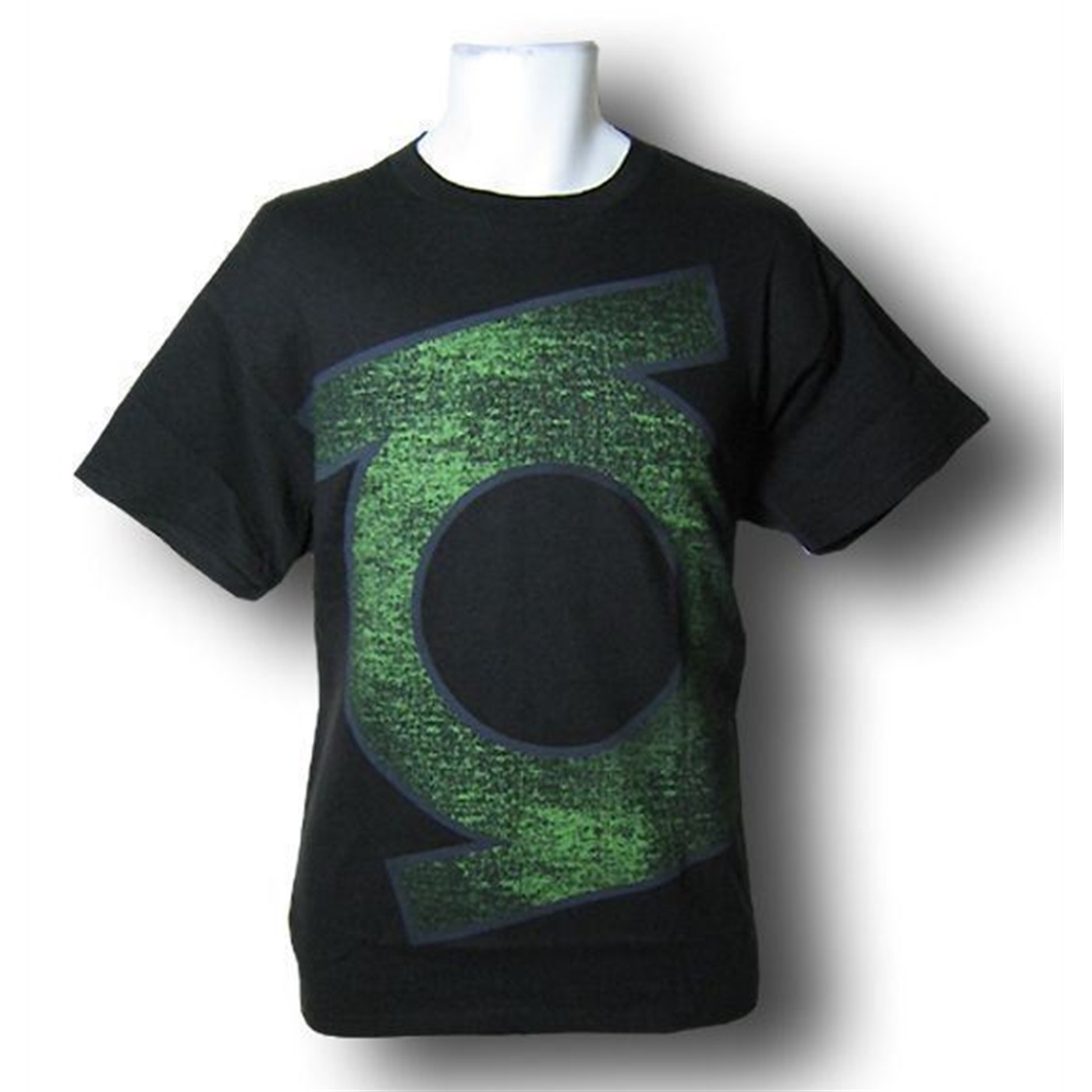 Green Lantern Big Symbol Distressed T-Shirt, Green
