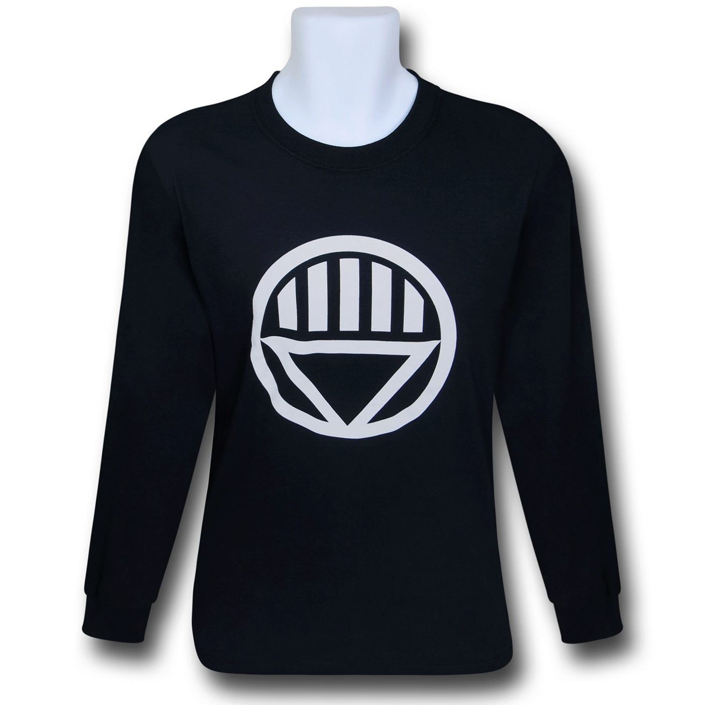 Green Lantern Black Lantern Symbol Long Sleeve T-Shirt, Black