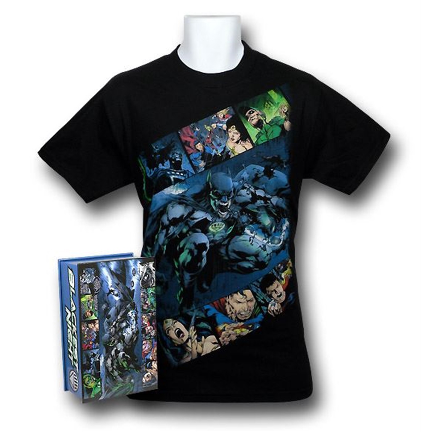 Green Lantern Blackest Night Batman T-Shirt In A Box, Black
