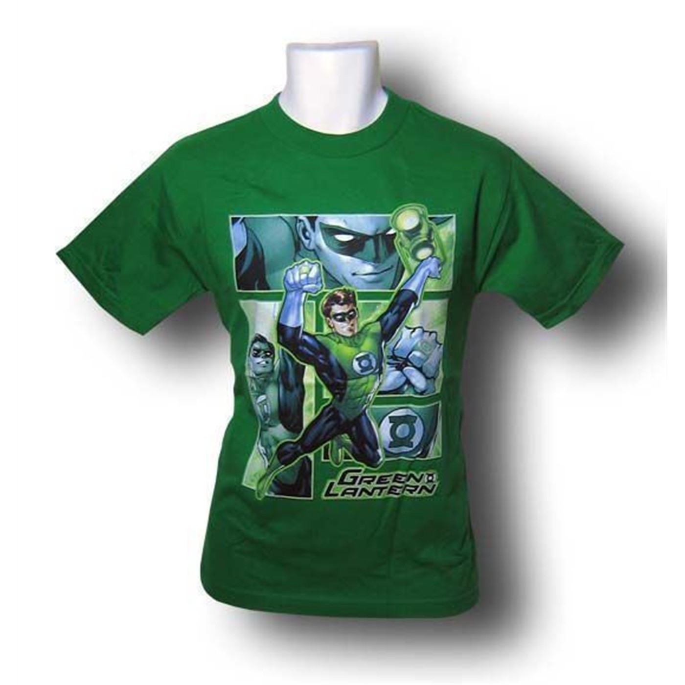 Green Lantern Flying in Boxes T-Shirt, Green