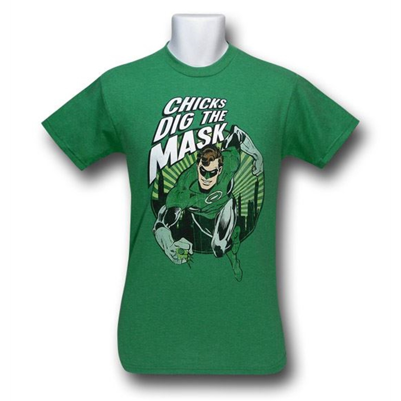 Green Lantern Chicks Dig The Mask T-Shirt, Green