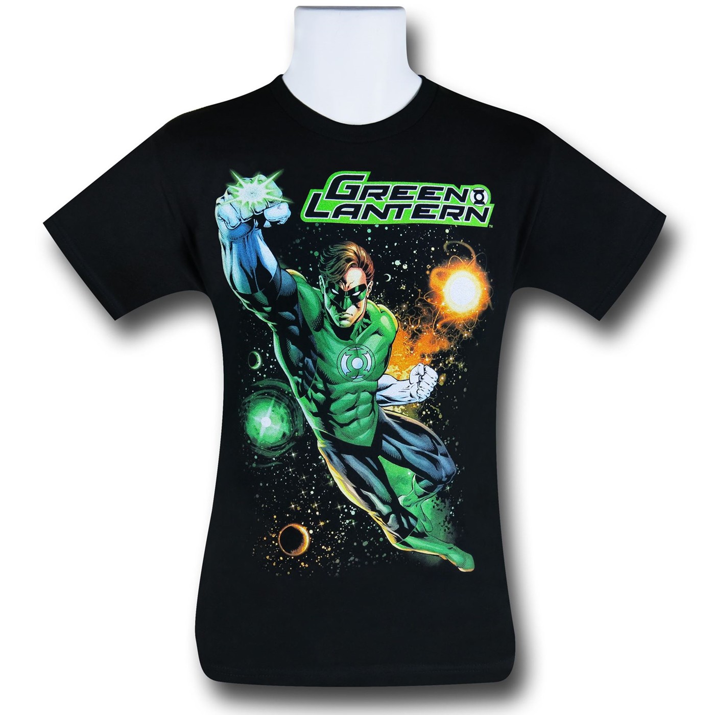 Green Lantern Galactic Guardian T-Shirt, Black