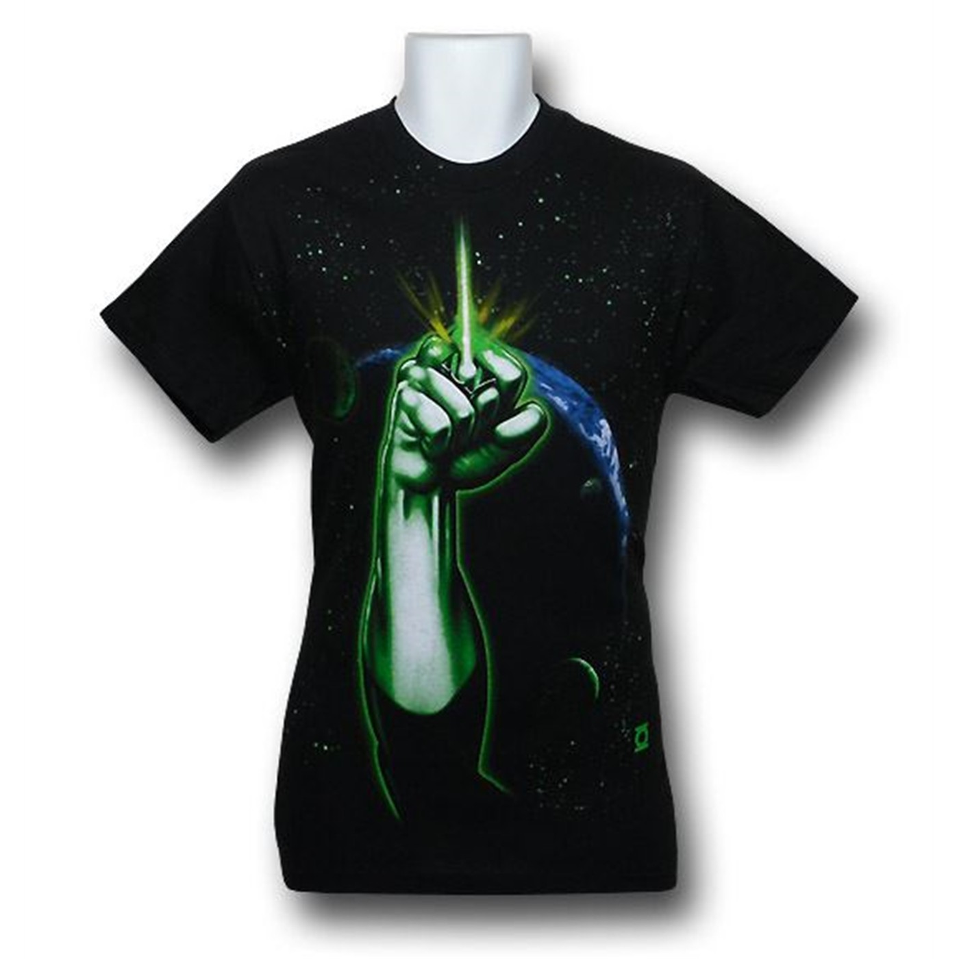 Green Lantern Power Fist T-Shirt, Black