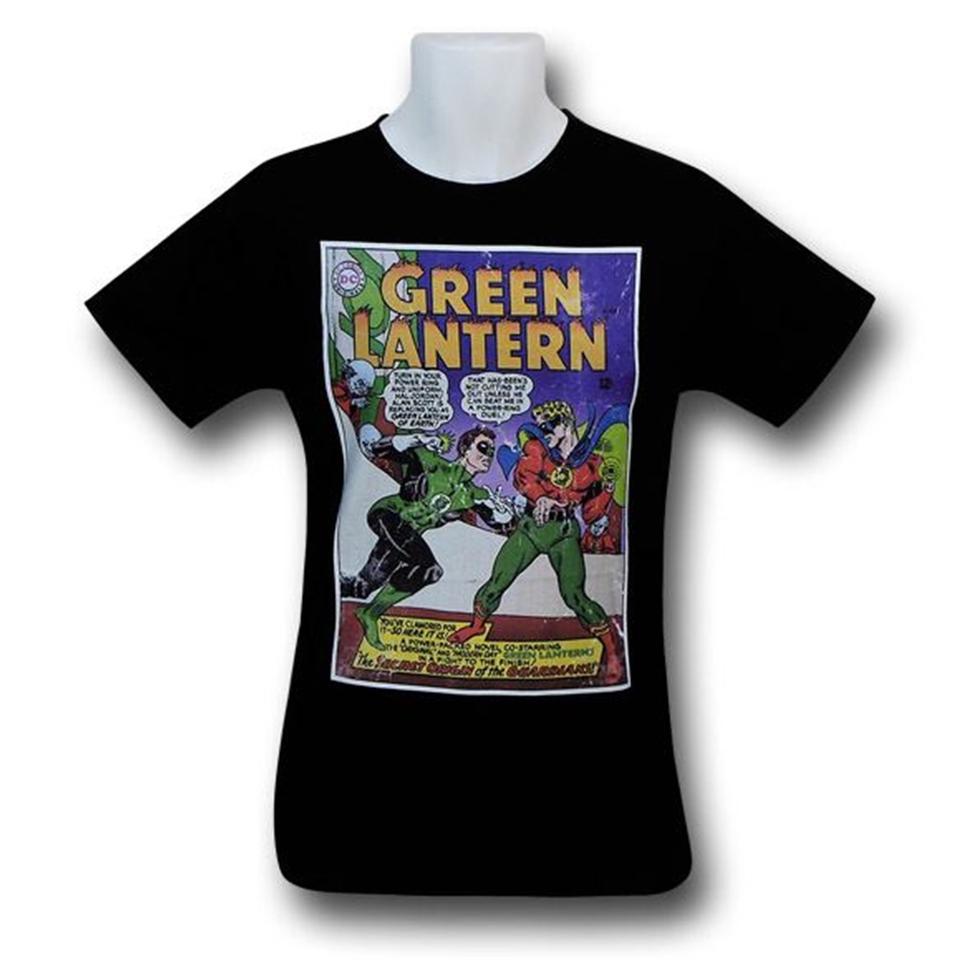 Green Lantern Hal Vs. Alan Black T-Shirt, Black