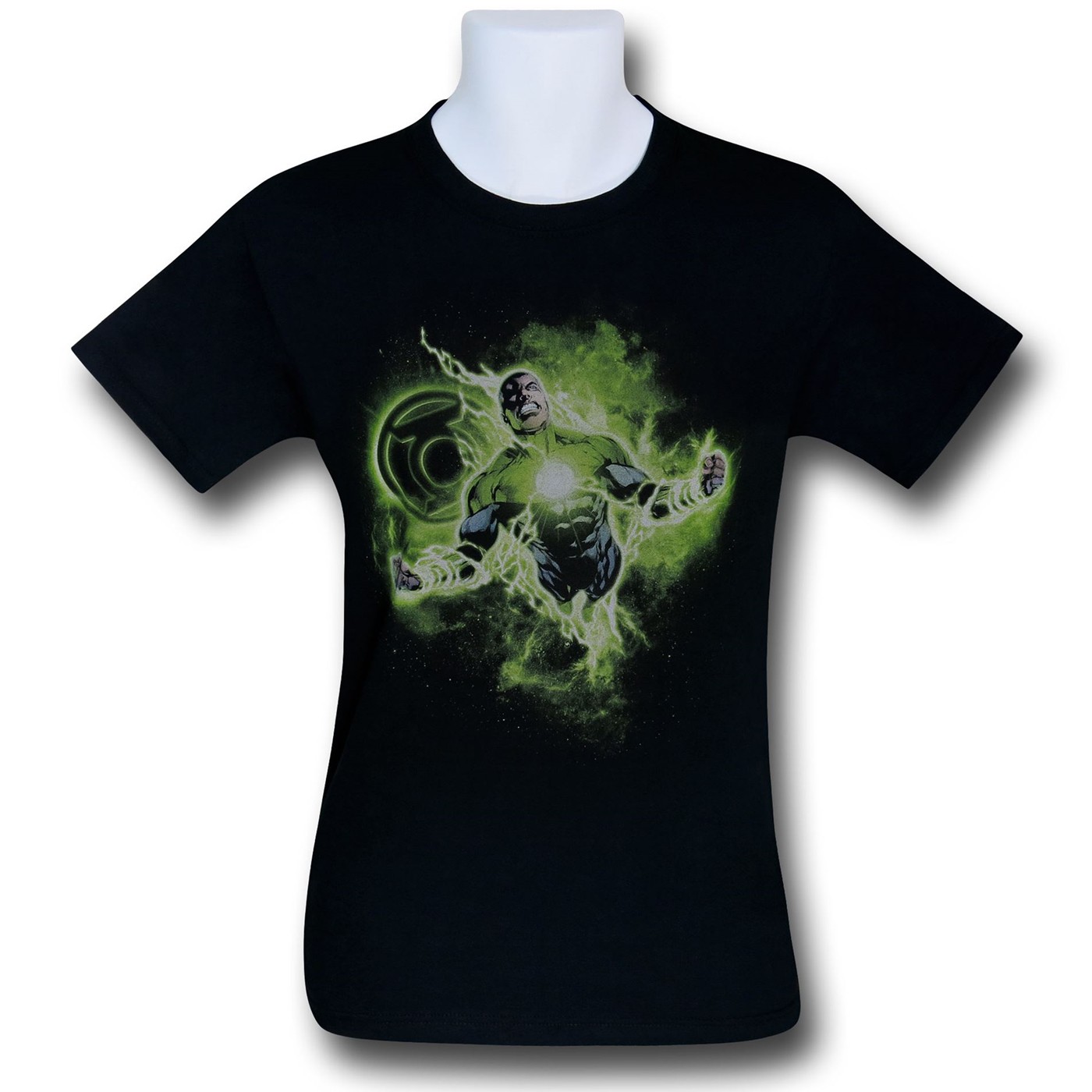 Green Lantern Stewart's Nebula T-Shirt, Black
