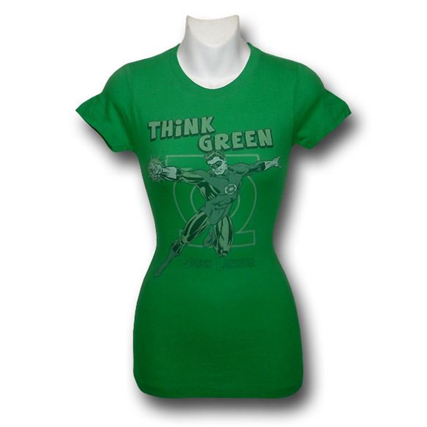 Green Lantern Think Green Women's T-Shirt, Green