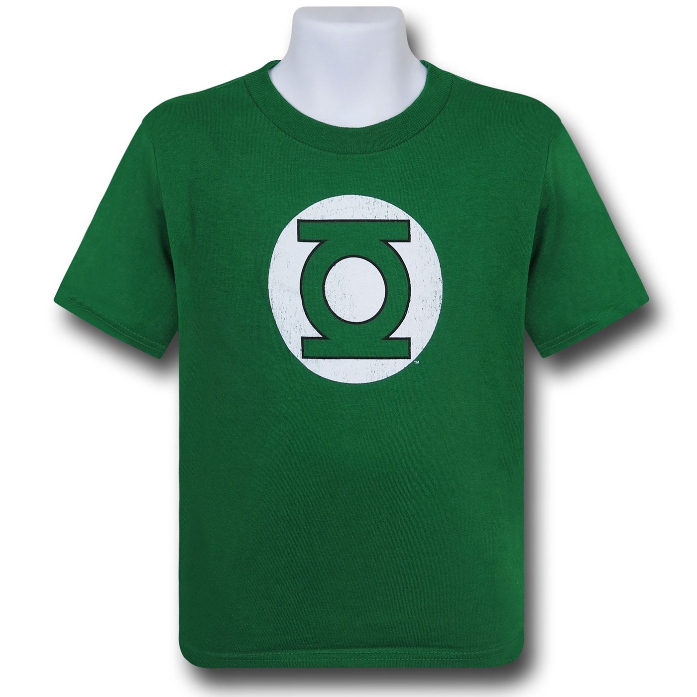 Green Lantern Kids Distressed Symbol T-Shirt, Green