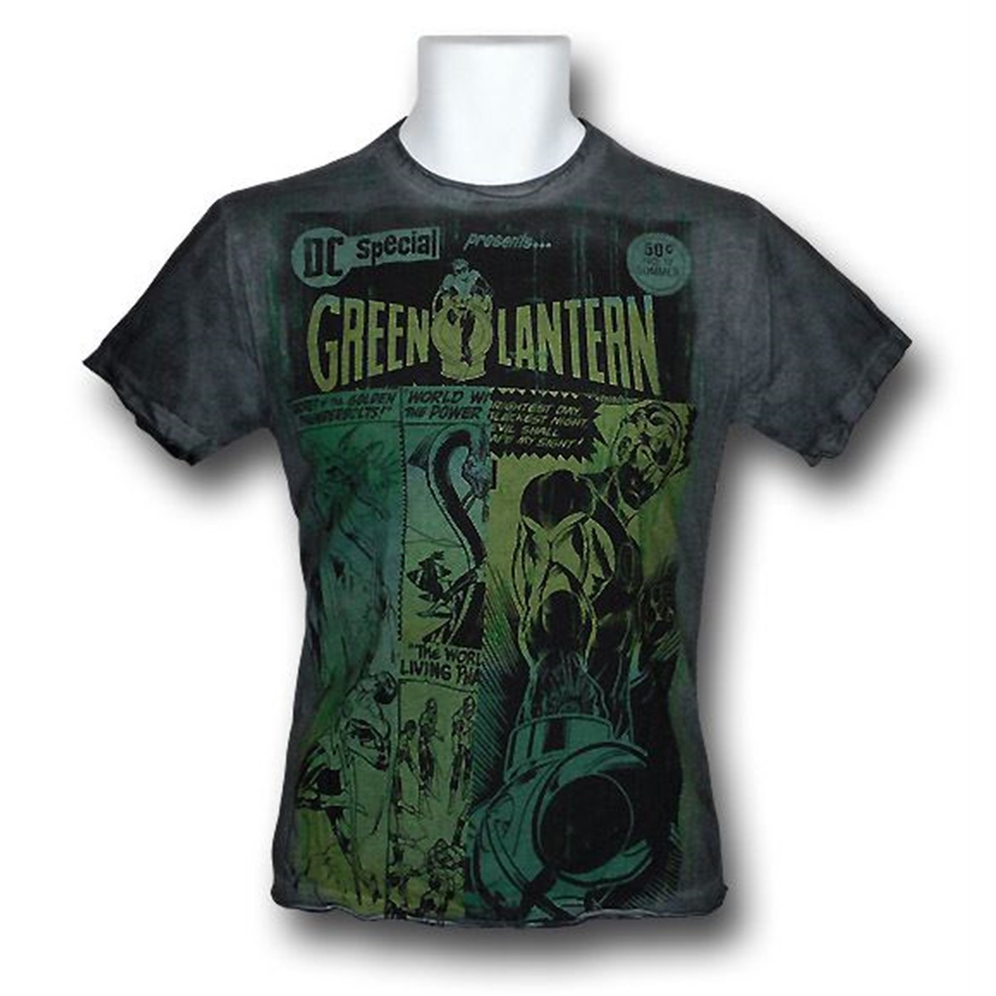 Green Lantern Kids Comic Cover 30 Single T-Shirt, Grey