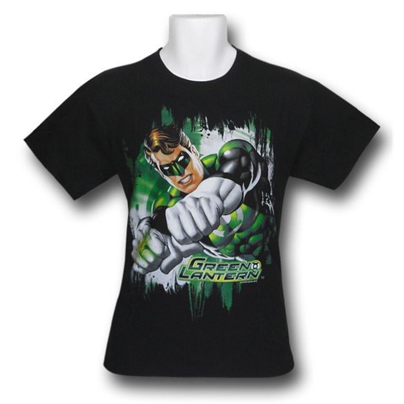 Green Lantern Double Punch Kids T-Shirt, Black