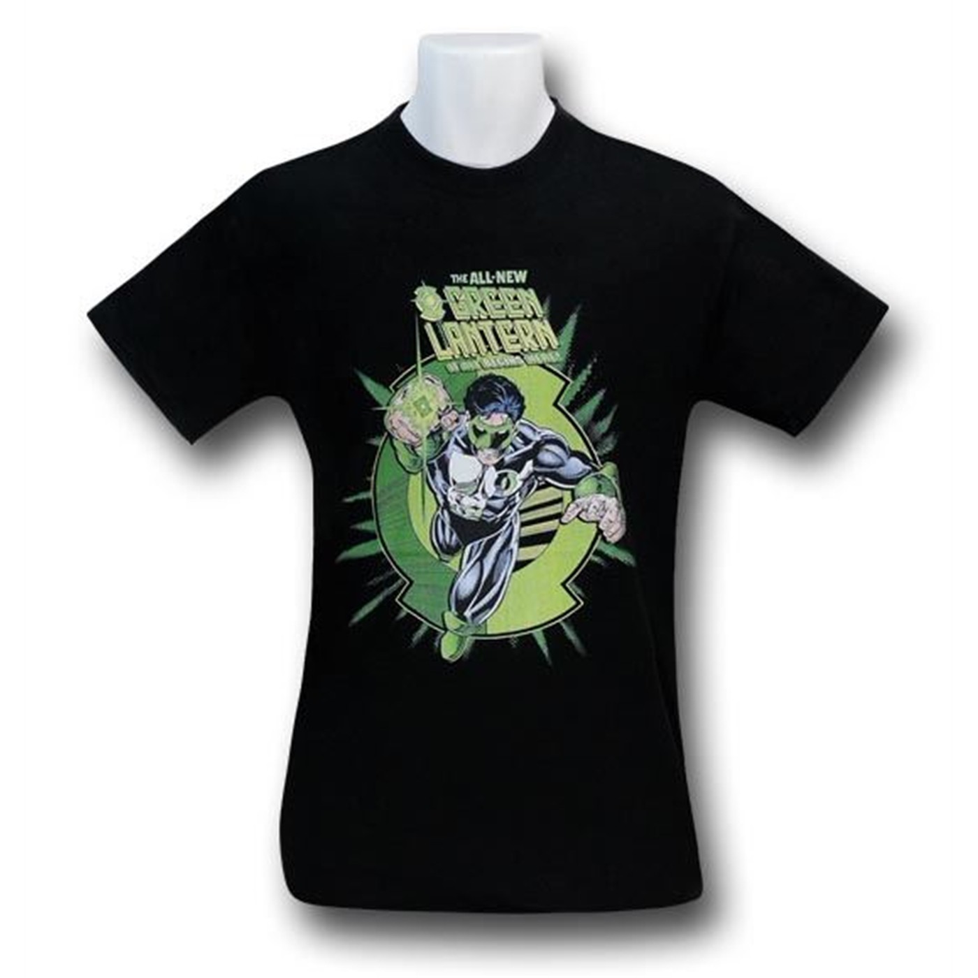 Green Lantern Kyle Cover T-Shirt, Black