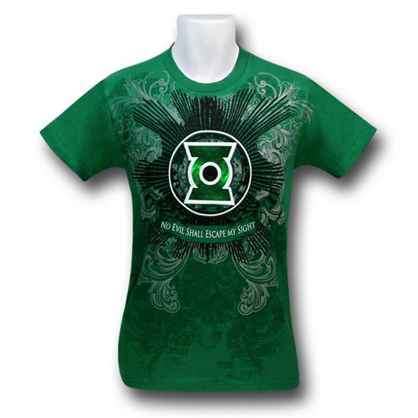 Green Lantern Foil Symbol and Oath T-Shirt, Green