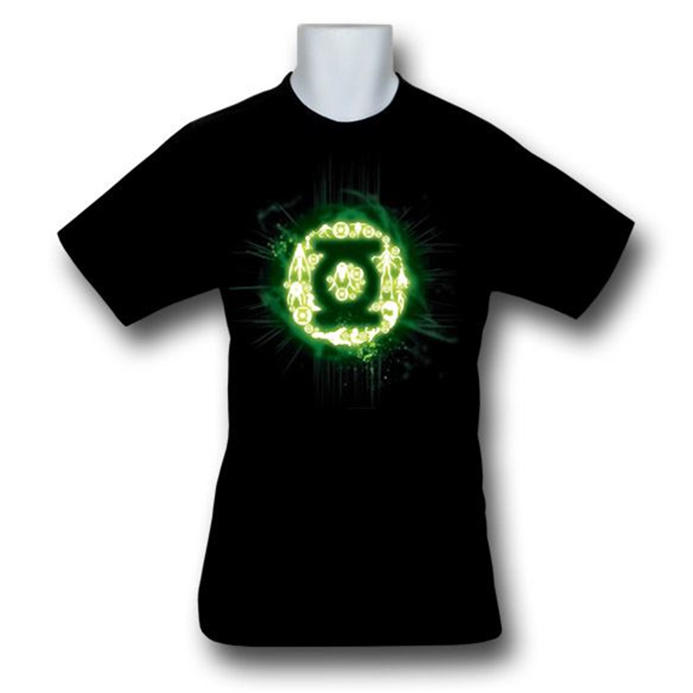 Green Lantern Movie Chosen Ones Symbol T-Shirt, Black