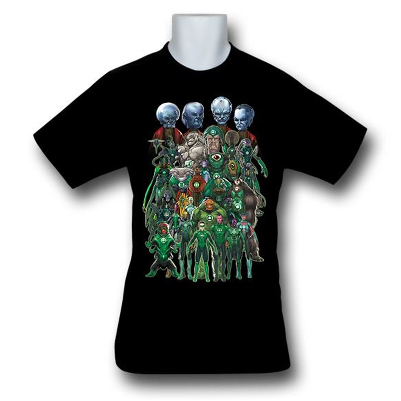 Green Lantern Movie Corps Guardians T-Shirt, Black