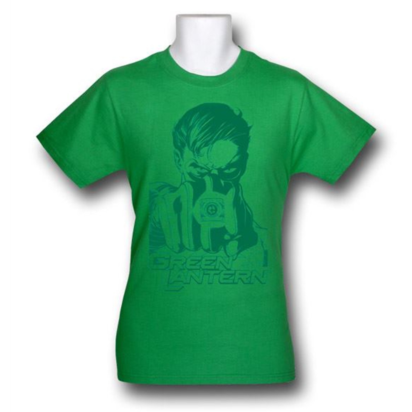 Green Lantern Movie Fist Face 30 Single T-Shirt, Green