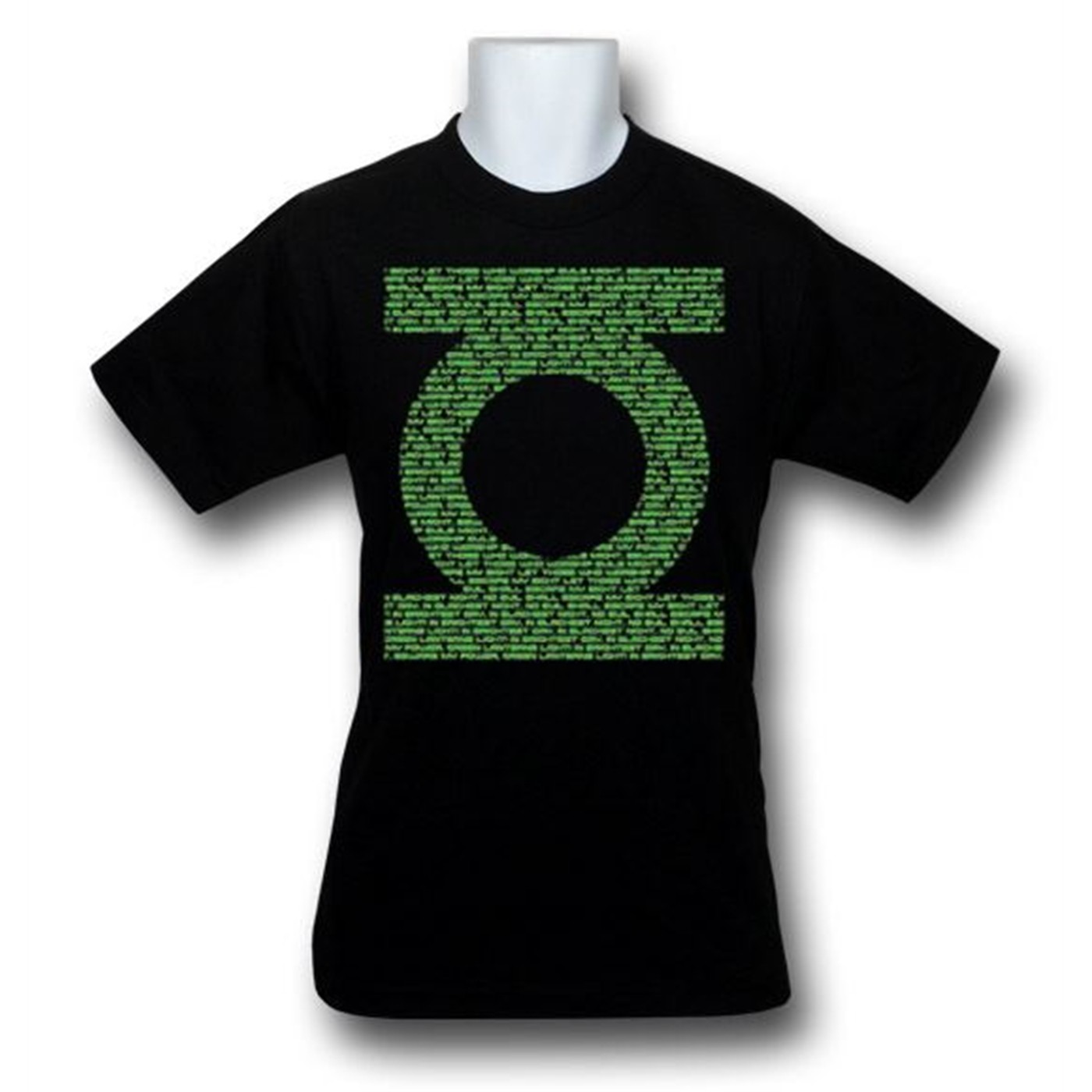 Green Lantern Movie Oath Logo T-Shirt, Black