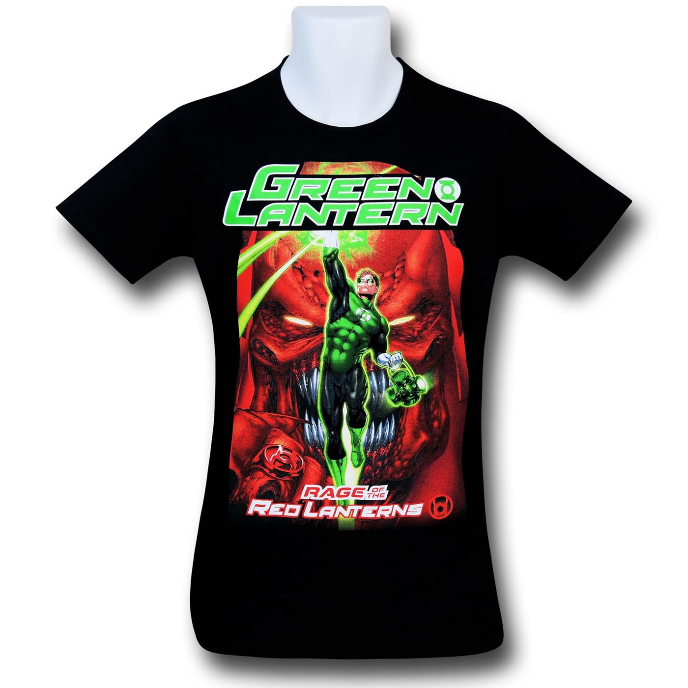 Green Lantern Rage of the Red Lanterns T-Shirt, Black