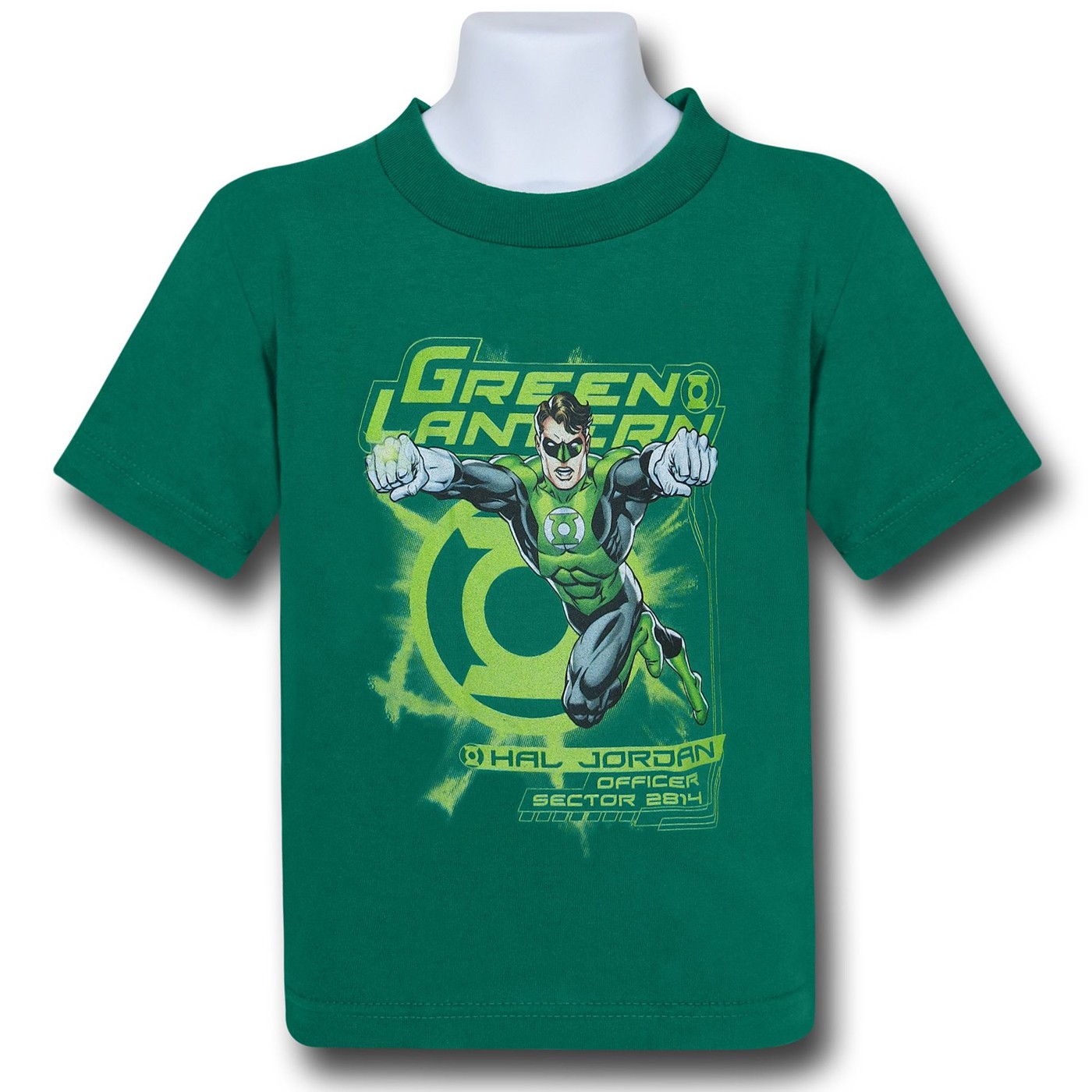 Green Lantern Sector 2814 Kids T-Shirt, Green