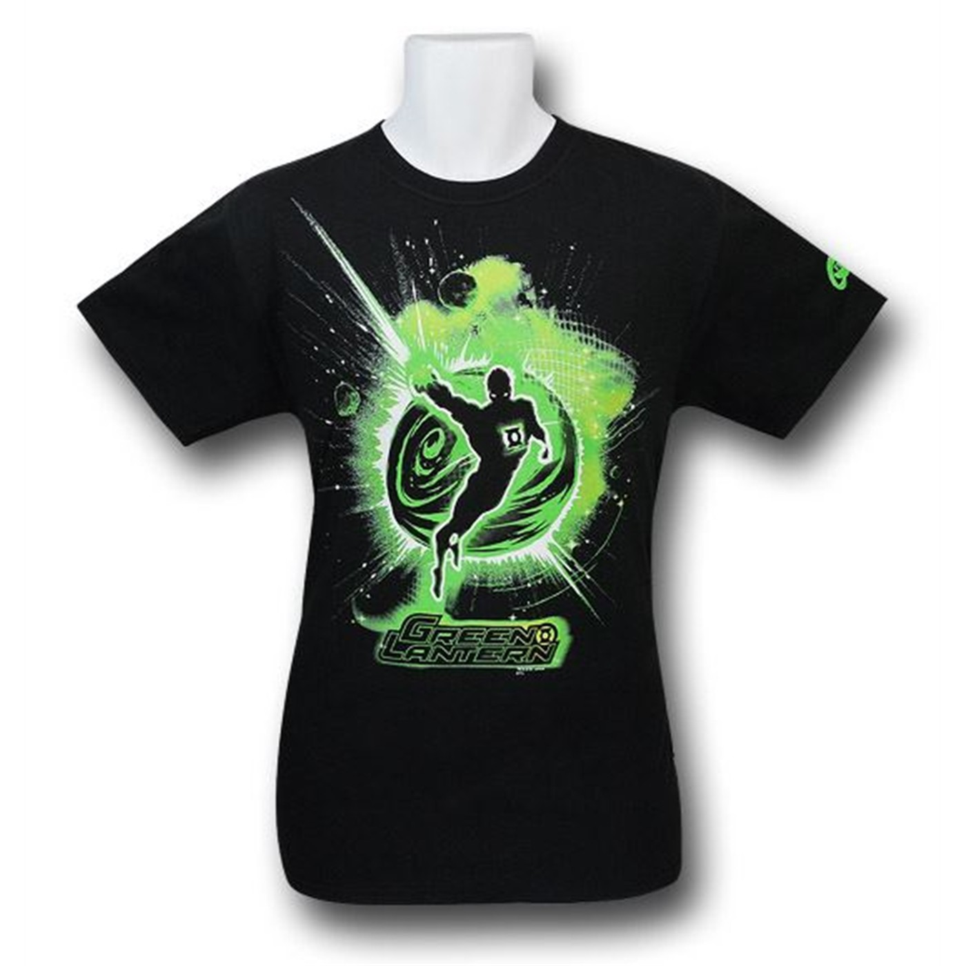 Green Lantern Space Cop T-Shirt, Black