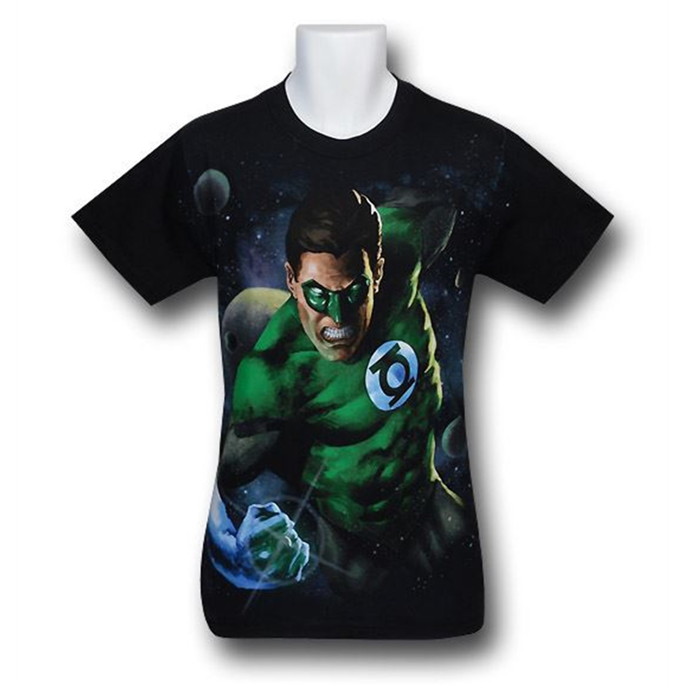 Green Lantern Dental Space Hygiene T-Shirt, Black