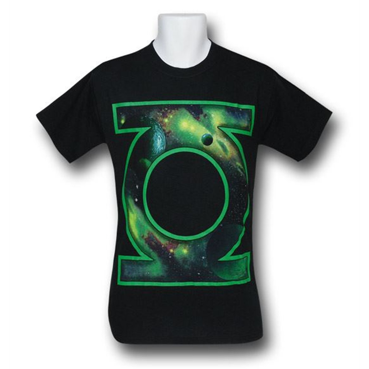 Green Lantern Space Symbol T-Shirt, Black